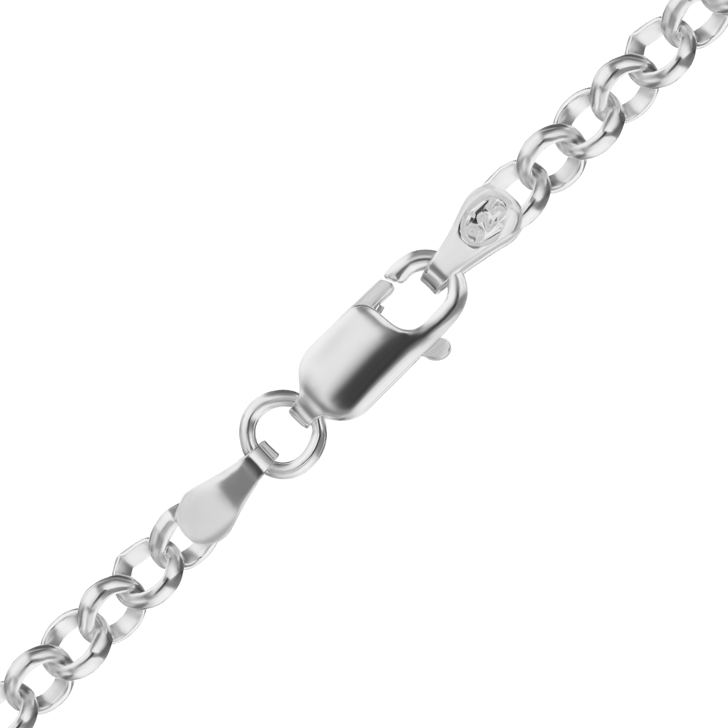 Klassische Rolo-Halskette aus Sterlingsilber