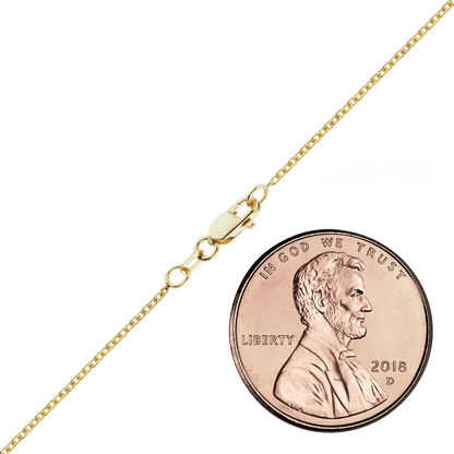 Schweres, rundes Kabelarmband aus 14-karätigem Gelbgold