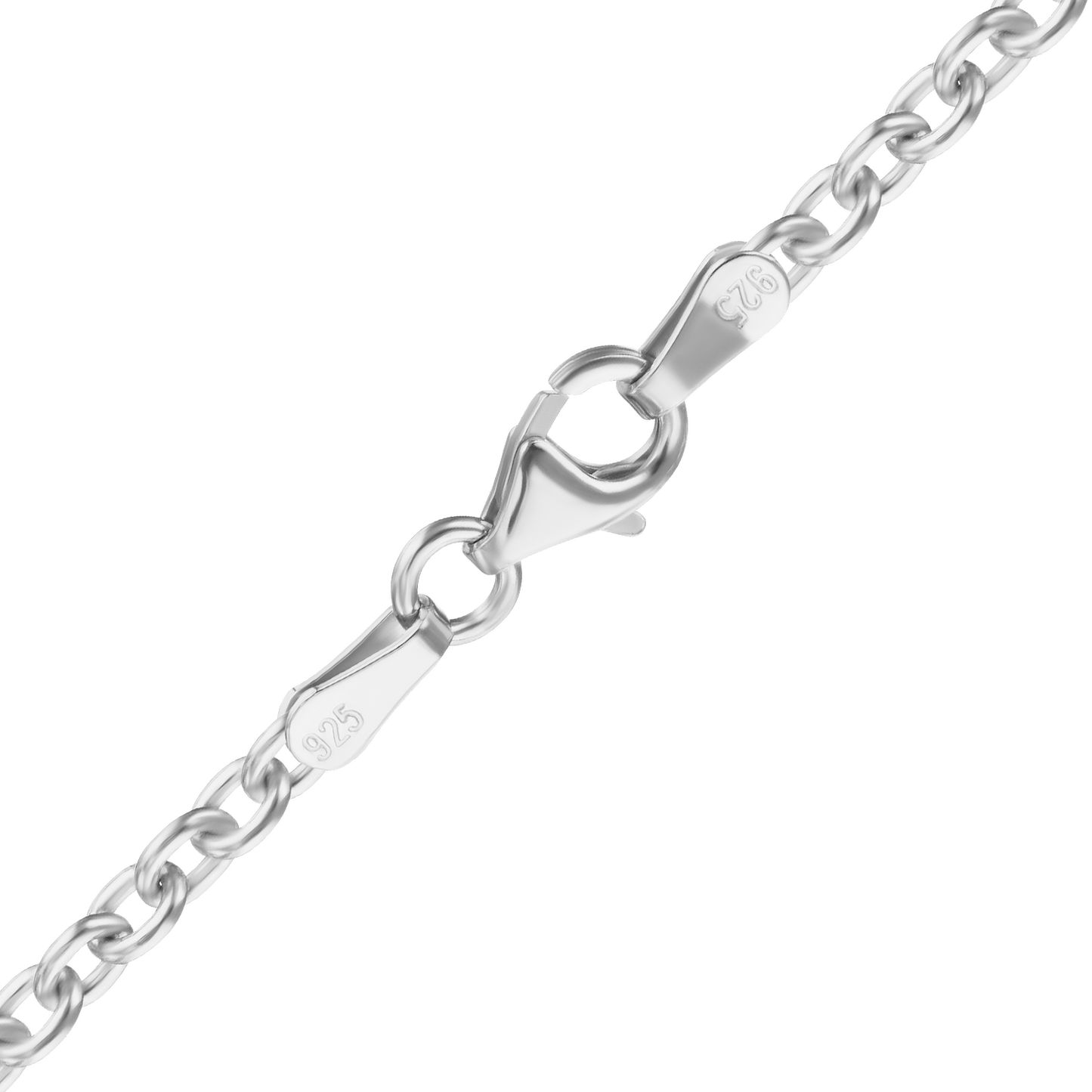 Schwere, runde Kabelkette aus Sterlingsilber