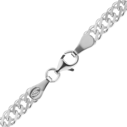 Rambo-Fußkettchen aus Sterlingsilber