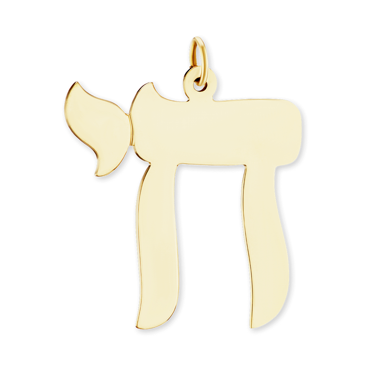 Chai Pendant in 14K Yellow Gold