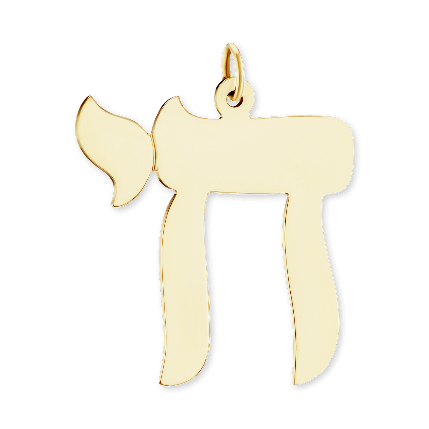 Chai Pendant in 14K Yellow Gold