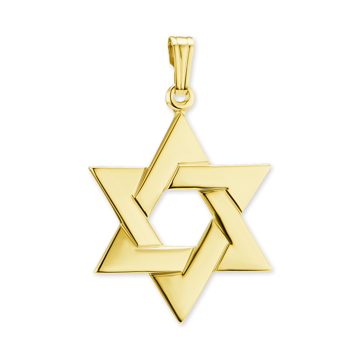 Davidstern-Anhänger aus 14-karätigem Gelbgold