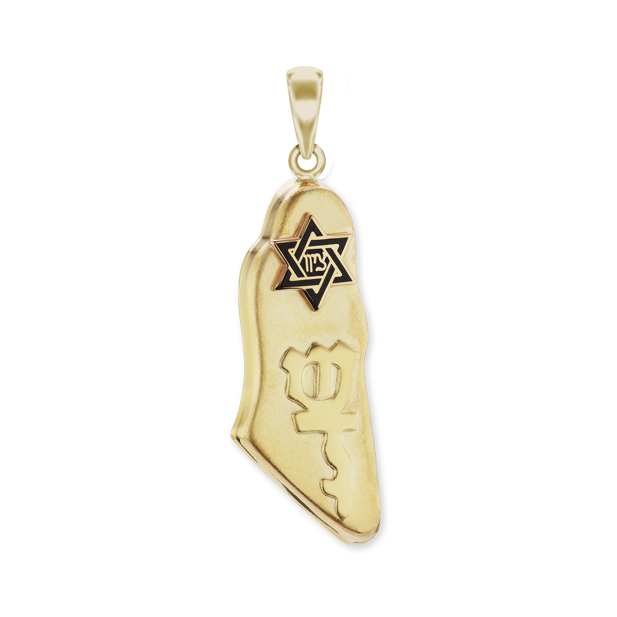 Israel-Kartenanhänger aus Sterlingsilber