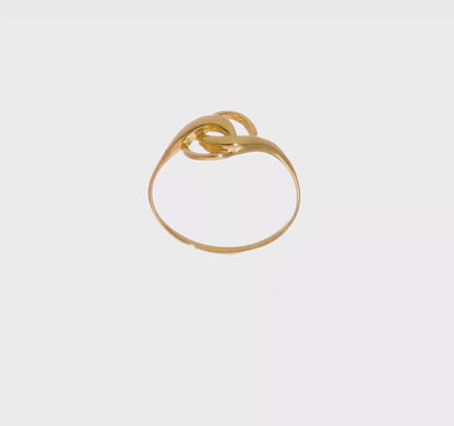 Gold Double Loop Ring