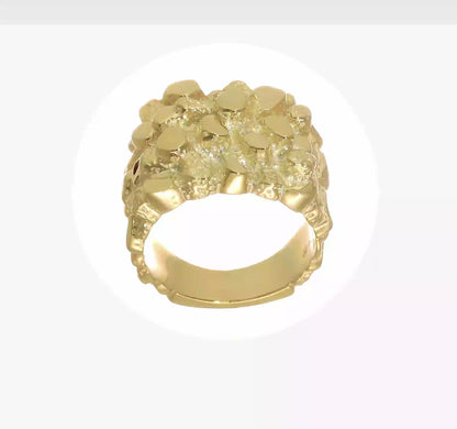 10K/14K Goldnugget-Ring – Schwer