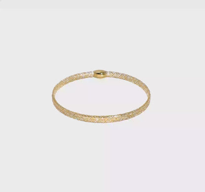 Stretch-Armreif aus 14-karätigem Gelbgold – 5 mm