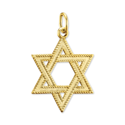 Davidstern-Anhänger aus Sterlingsilber