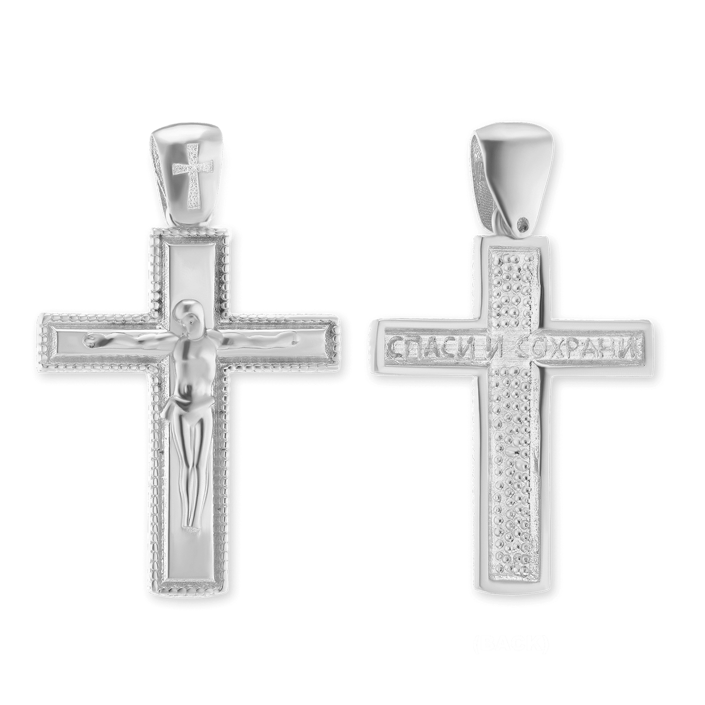 Klassischer Kruzifix-Anhänger aus Sterlingsilber