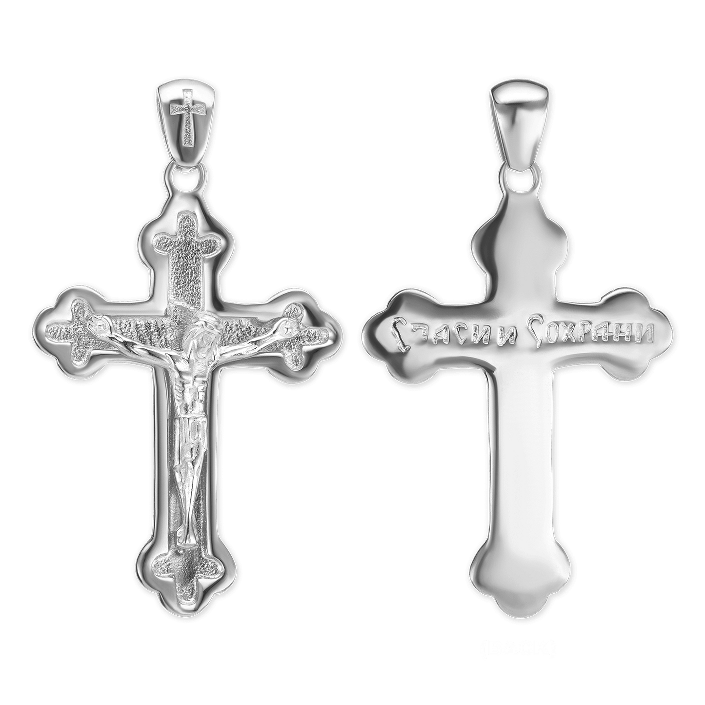 Kleeblatt-Kreuzanhänger aus Sterlingsilber