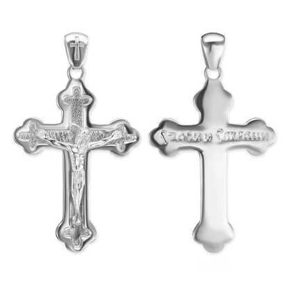 Kleeblatt-Kreuzanhänger aus Sterlingsilber