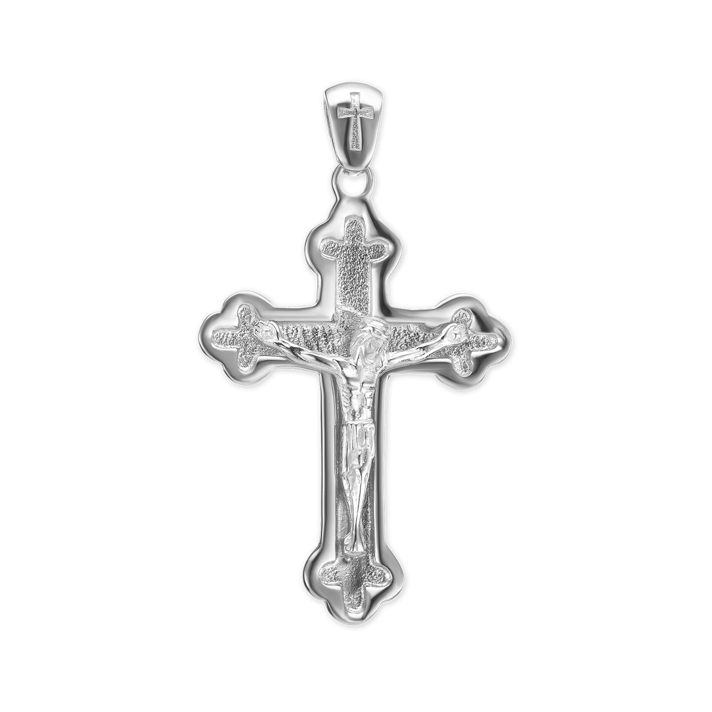 Kleeblatt-Kreuzanhänger aus Sterlingsilber